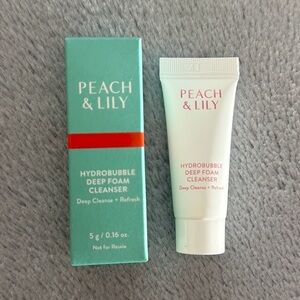 5/$25 🎆 NIB PEACH & LILY Hydrobubble Cleanser 0.16 oz
